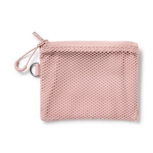 Muji Polyester Two Zipper Case_Small_Pink_NWT